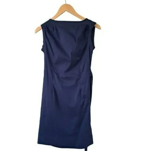 DIANE von FURSTENBERG Della Side Tie Sheath Dress in Blue sIZE 6 - Picture 6 of 8